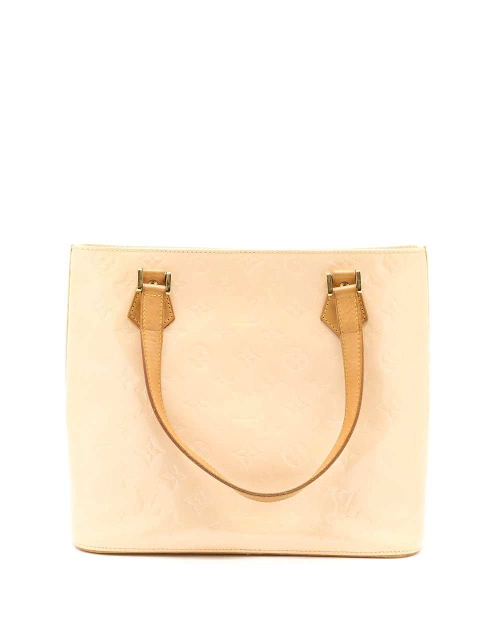 AAA Replica Louis Vuitton LV VINTAGE HUSTON TOTE VERNIS BEIGE GHW