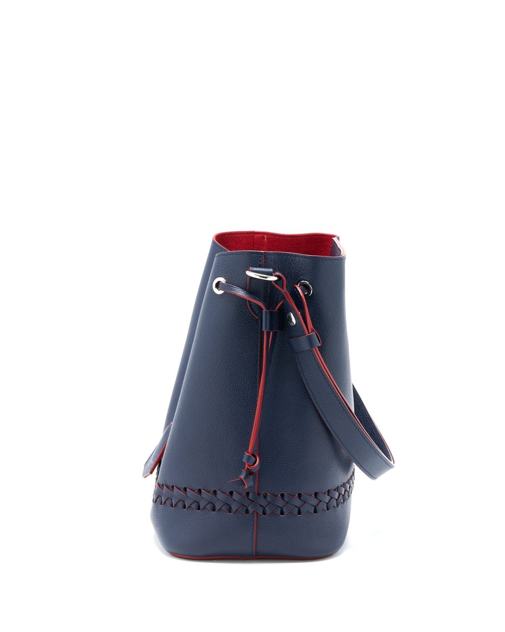 AAA Replica Louis Vuitton LV LOCKME BUCKET BAG CALFSKIN DARK BLUE SHW
