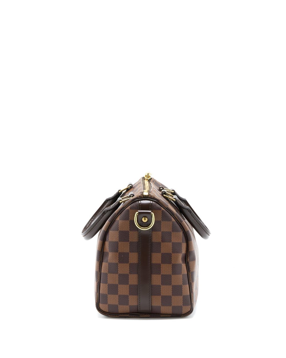 AAA Replica Louis Vuitton LV SPEEDY BANDOULIERE 25 DAMIER EBENE CANVAS GHW