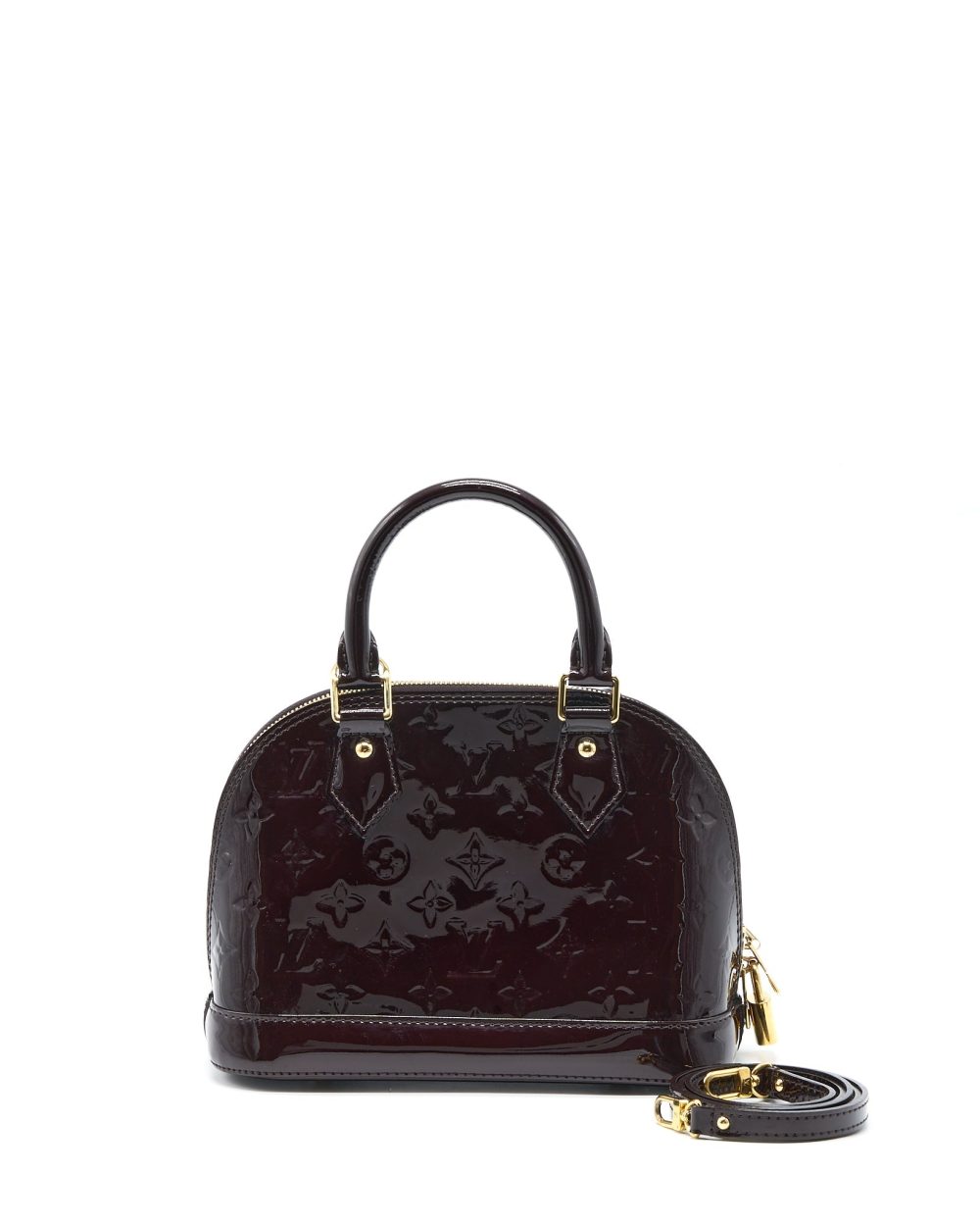 AAA Replica Louis Vuitton LV ALMA BB MONOGRAM PATENT AMATANTE GHW