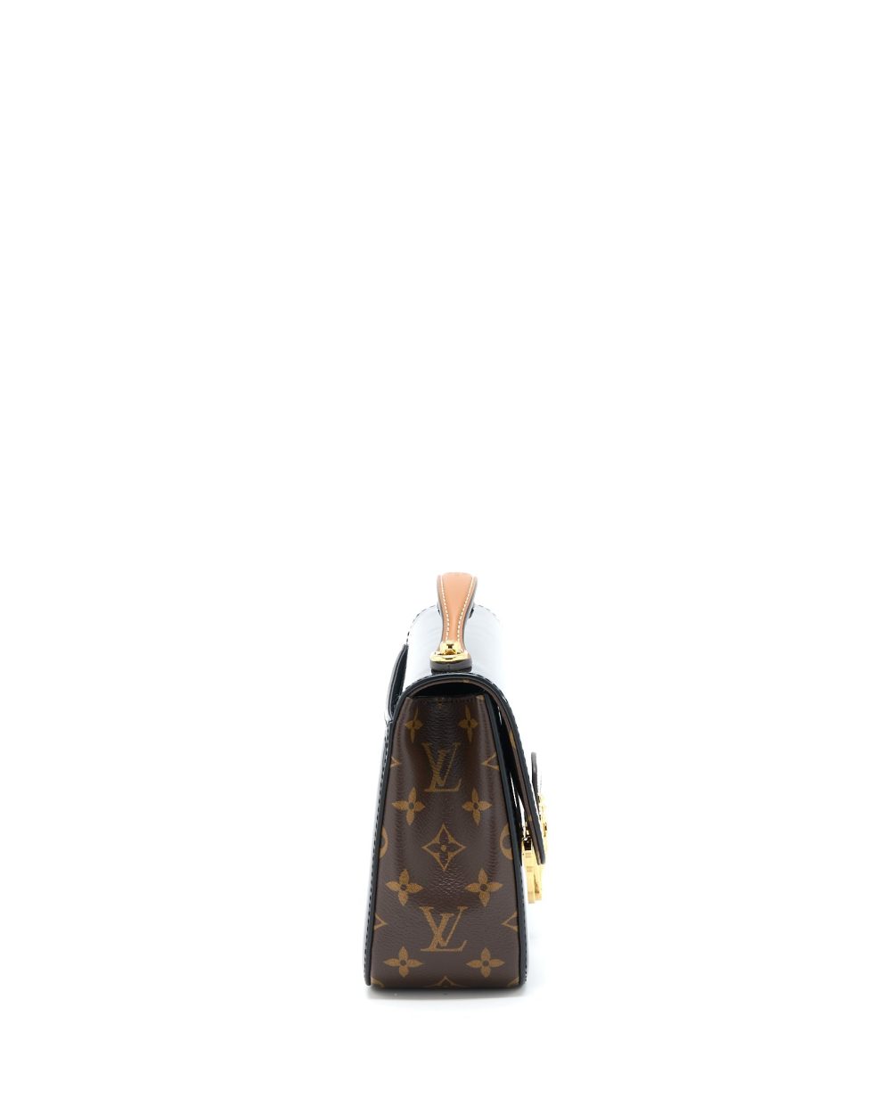 AAA Replica Louis Vuitton LV CHERRYWOOD BB PATENT/MONOGRAM CANVAS BLACK GHW