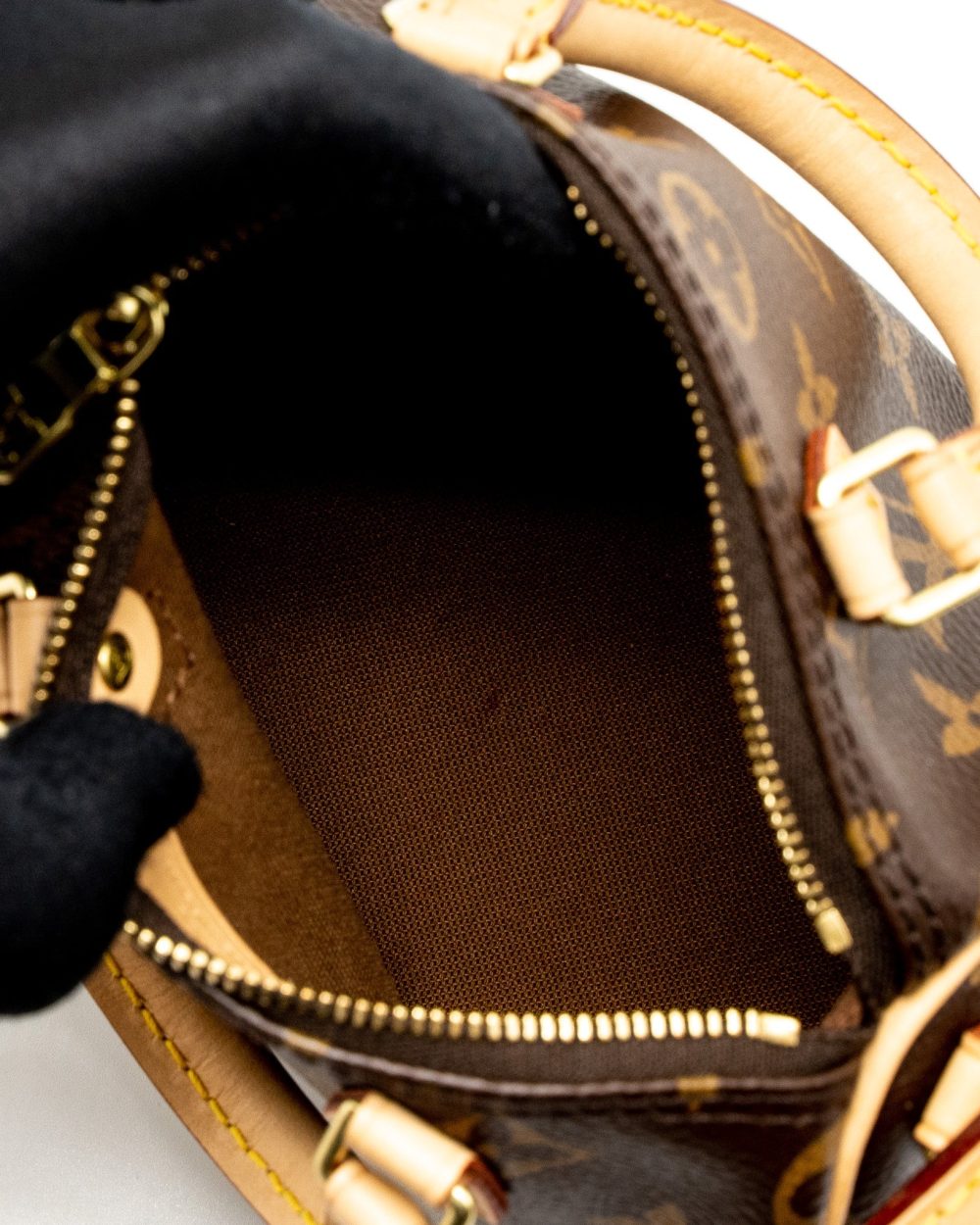 AAA Replica Louis Vuitton LV NANO SPEEDY MONOGRAM CANVAS GHW (OLD VERSION)