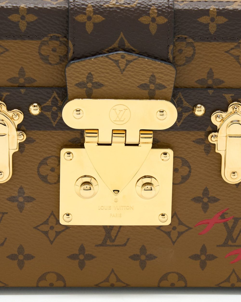 AAA Replica Louis Vuitton LV PETITE MALLE MONOGRAM REVERSE CANVAS GHW