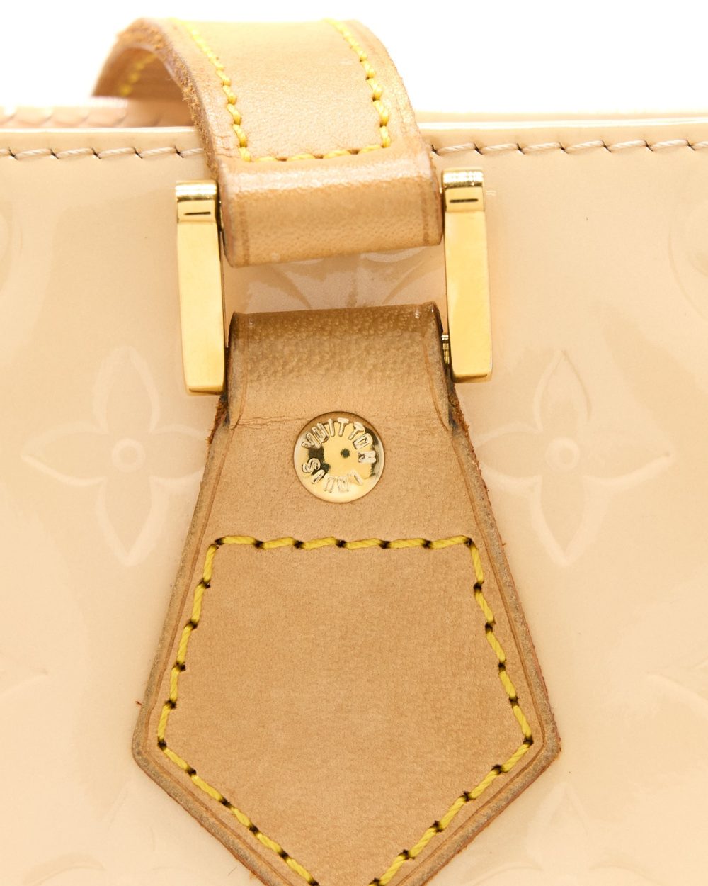 AAA Replica Louis Vuitton LV VINTAGE HUSTON TOTE VERNIS BEIGE GHW