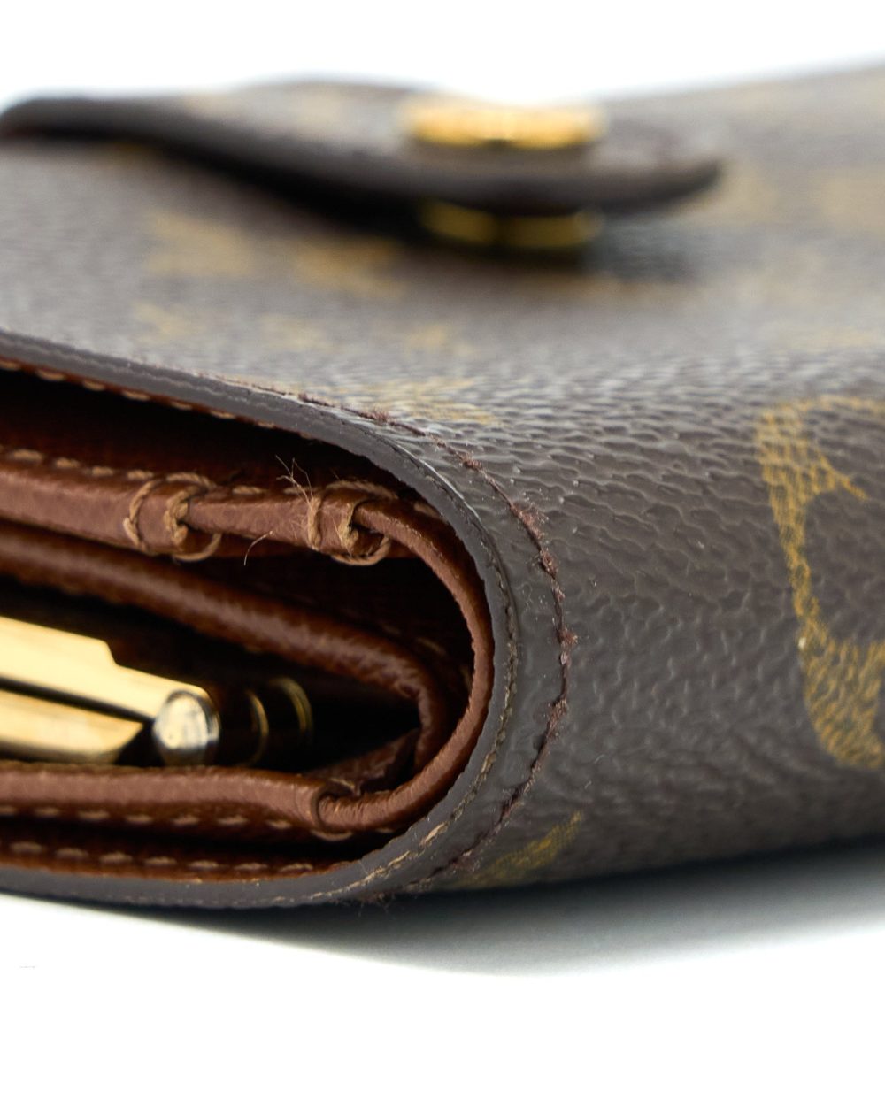 AAA Replica Louis Vuitton LV MONOGRAM PORUTOMONE BIEVUJENOWA BI-FOLD WALLET GHW