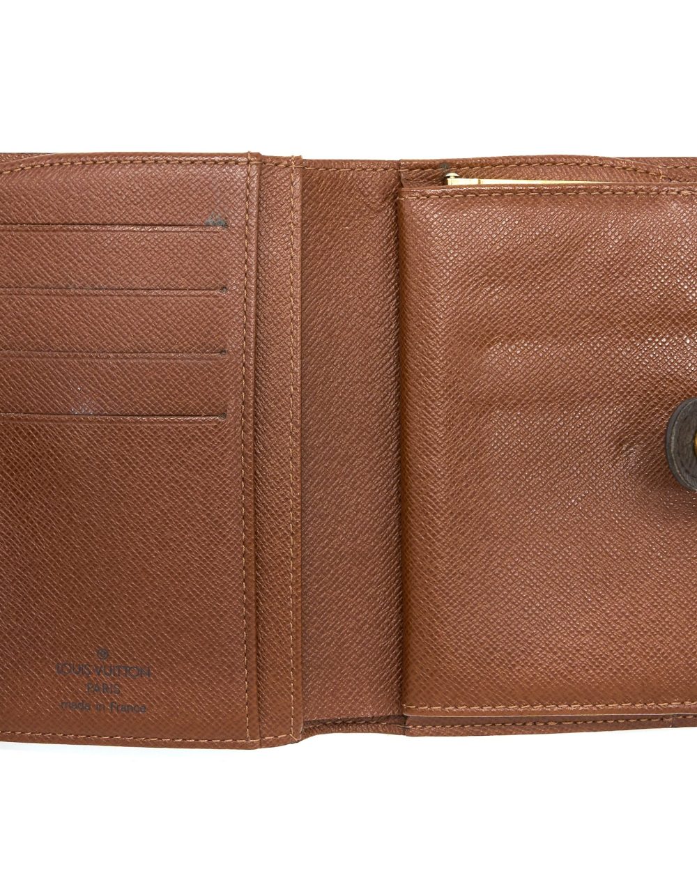 AAA Replica Louis Vuitton LV MONOGRAM PORUTOMONE BIEVUJENOWA BI-FOLD WALLET GHW