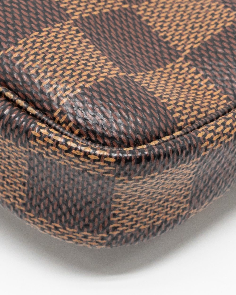 AAA Replica Louis Vuitton LV MINI POCHETTE ACCESSORIES DAMIER EBENE CANVAS GHW