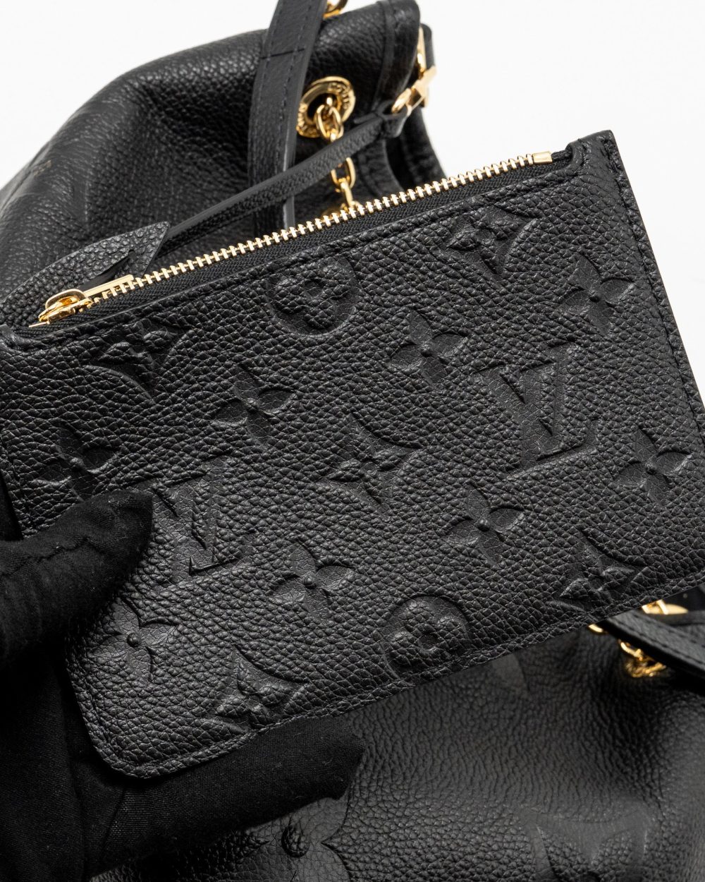 AAA Replica Louis Vuitton LV BUNDLE BAG MONOGRAM EMPREINTE LEATHER BLACK GHW