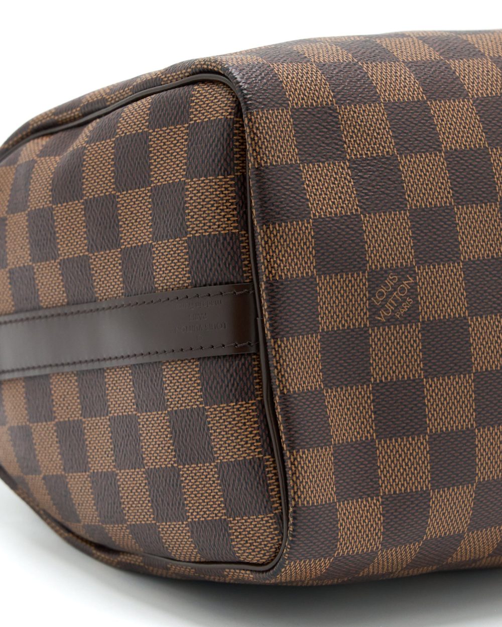 AAA Replica Louis Vuitton LV SPEEDY BANDOULIERE 25 DAMIER EBENE CANVAS GHW