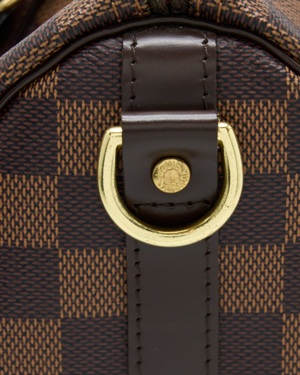 AAA Replica Louis Vuitton LV SPEEDY BANDOULIERE 25 DAMIER EBENE CANVAS GHW