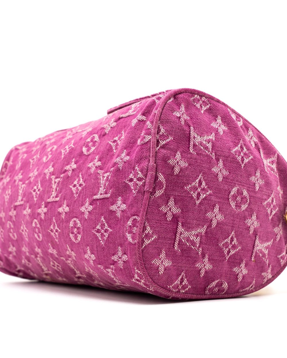 AAA Replica Louis Vuitton LV VINTAGE NEO SPEEDY MONOGRAM DENIM PINK GHW