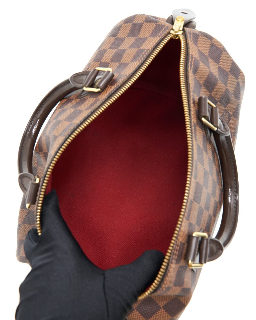 AAA Replica Louis Vuitton LV SPEEDY 30 DAMIER EBENE