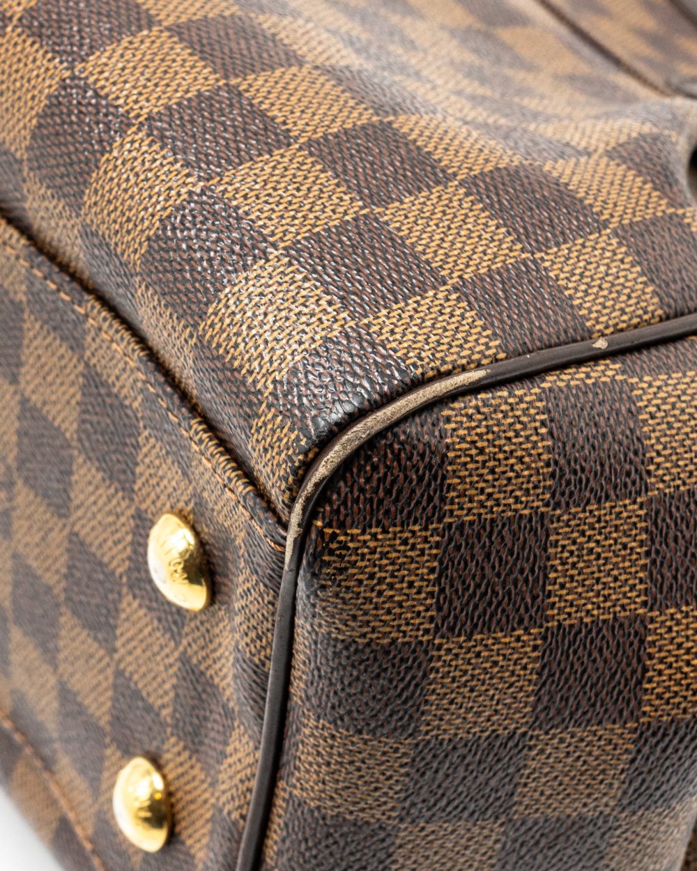 AAA Replica Louis Vuitton LV TREVI TOTE BAG DAMIER EBENE CANVAS GHW
