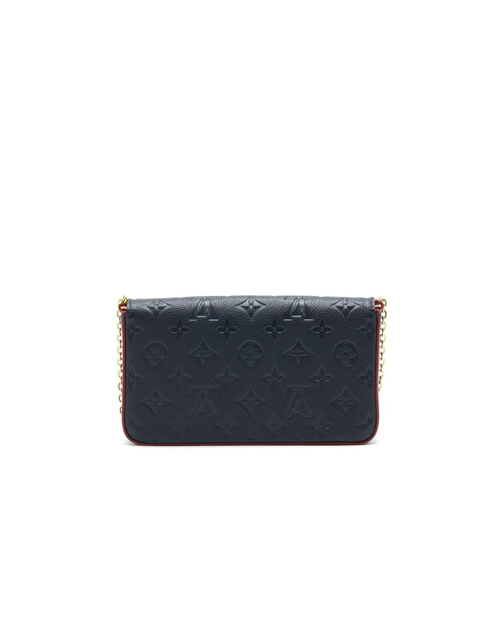 AAA Replica Louis Vuitton LV FELICIE POCHETTE MONOGRAM EMPREINTE LEATHER MARINE ROUGE