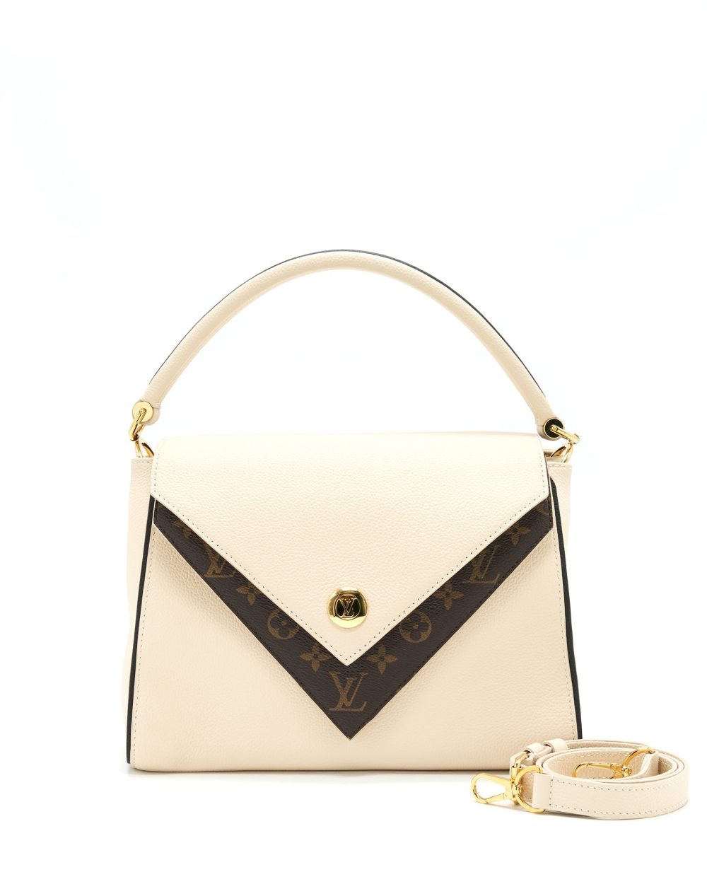AAA Replica Louis Vuitton LV DOUBLE V BAG CREME
