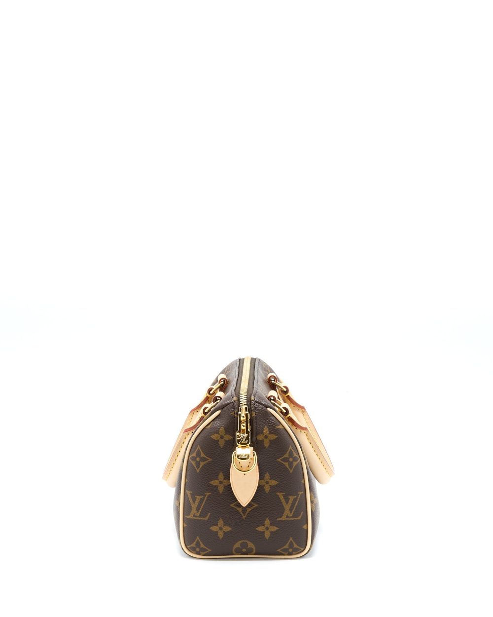 AAA Replica Louis Vuitton LV SPEEDY BANDOULIERE 20 MONOGRAM CANVAS WITH BLACK STRAP GHW