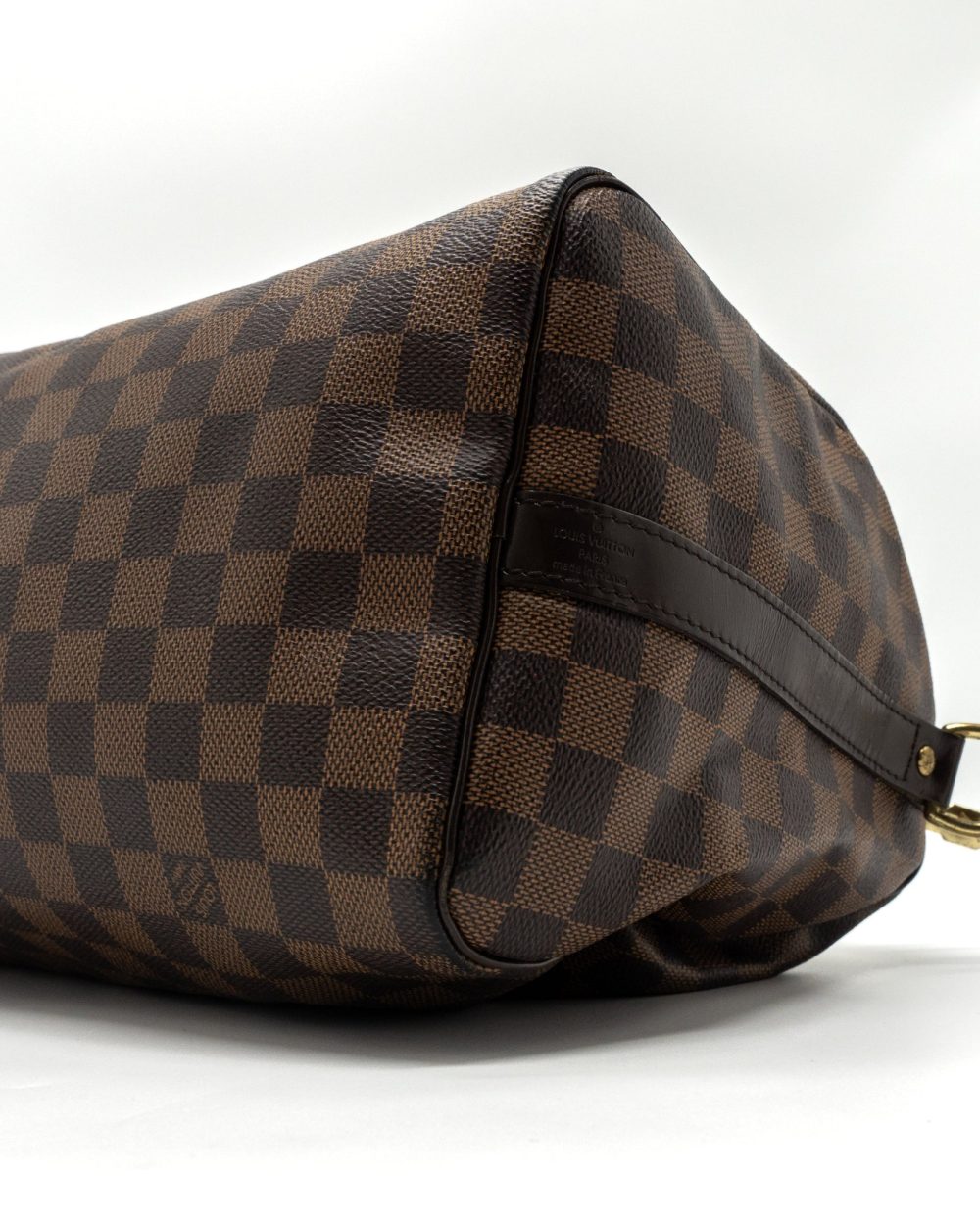 AAA Replica Louis Vuitton LV SPEEDY BANDOULIERE 30 DAMIER EBENE GHW