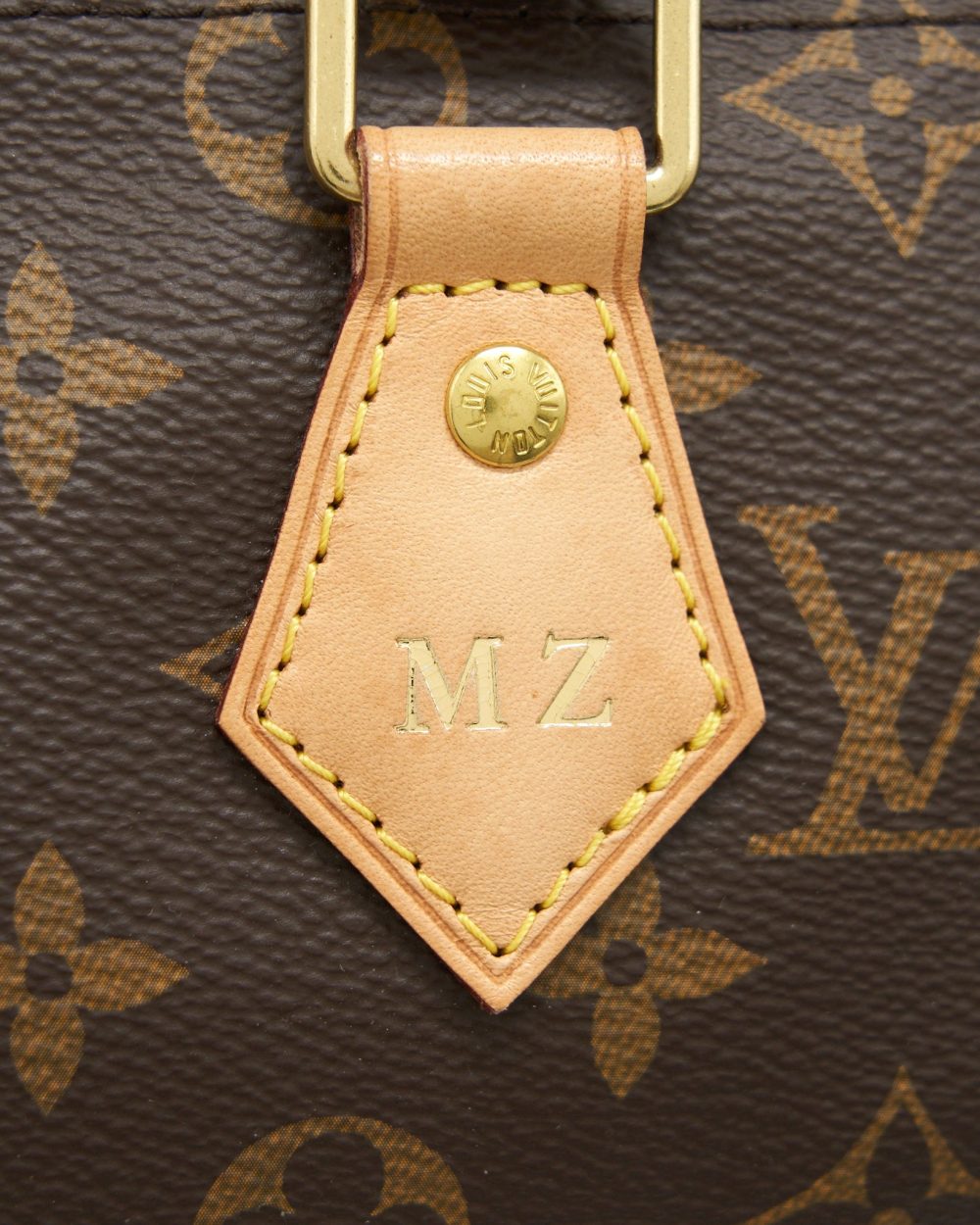 AAA Replica Louis Vuitton LV SPEEDY 25 MONOGRAM CANVAS WITH INITIAL