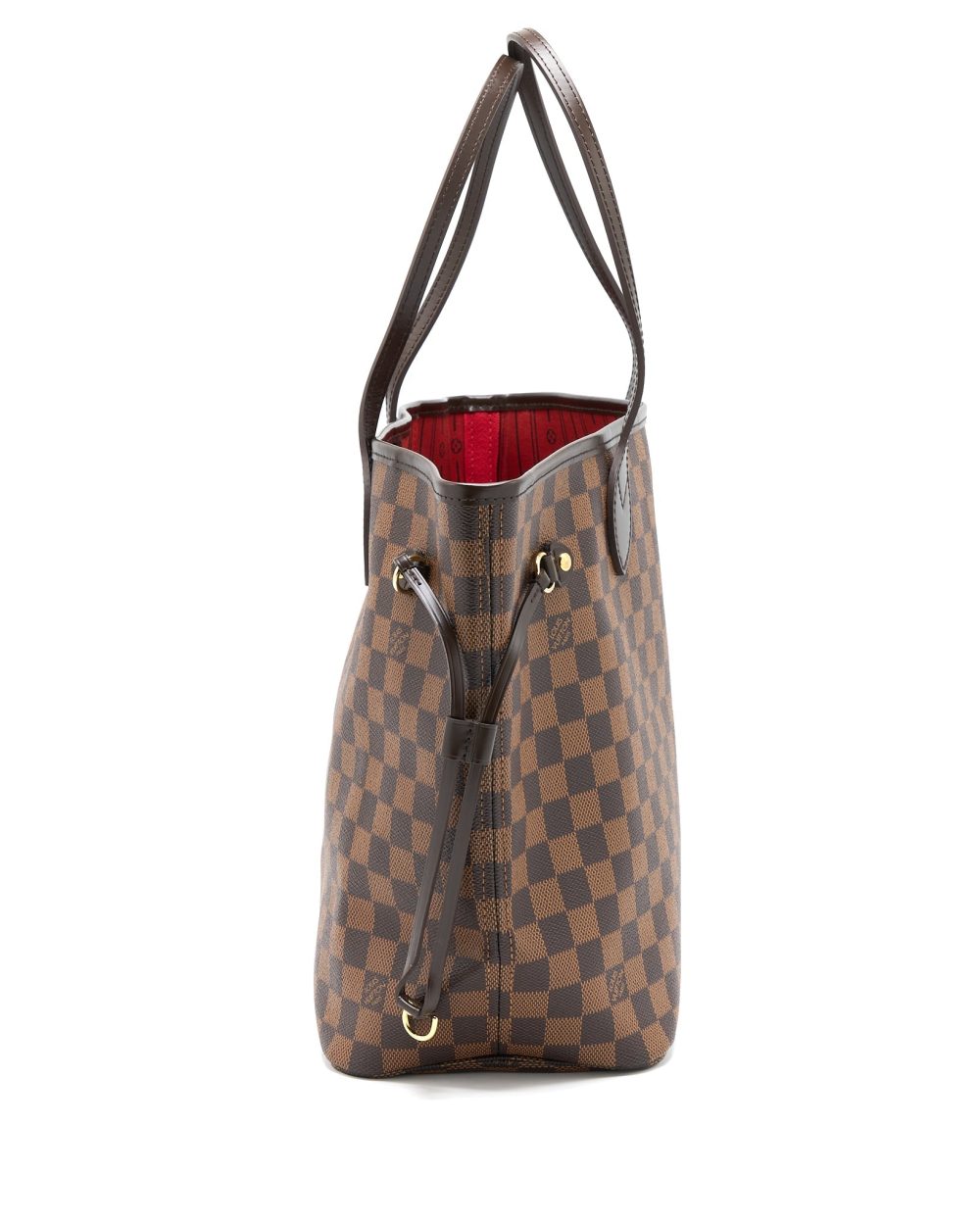 AAA Replica Louis Vuitton LV NEVERFULL MM DAMIER EBENE CANVAS GHW