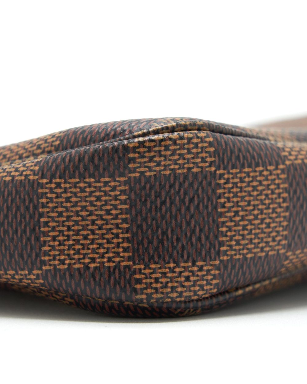 AAA Replica Louis Vuitton LV MINI POCHETTE ACCESSORIES DAMIER EBENE CANVAS GHW