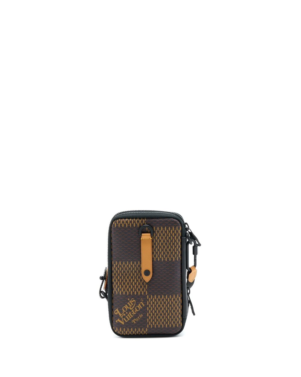 AAA Replica Louis Vuitton LV NIGO DOUBLE PHONE POUCH LIMITED EDITION BLACK HARDWARE