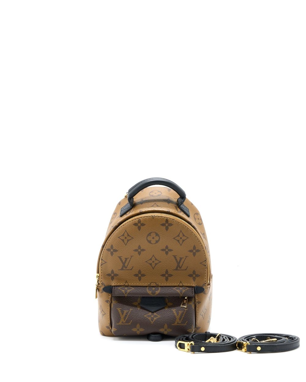 AAA Replica Louis Vuitton LV PALM SPRINGS MINI BACKPACK MONOGRAM REVERSE CANVAS GHW