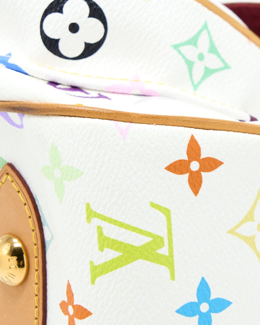 AAA Replica Louis Vuitton LV RITA BAG WHITE MONOGRAM MULTICOLOUR CANVAS GHW