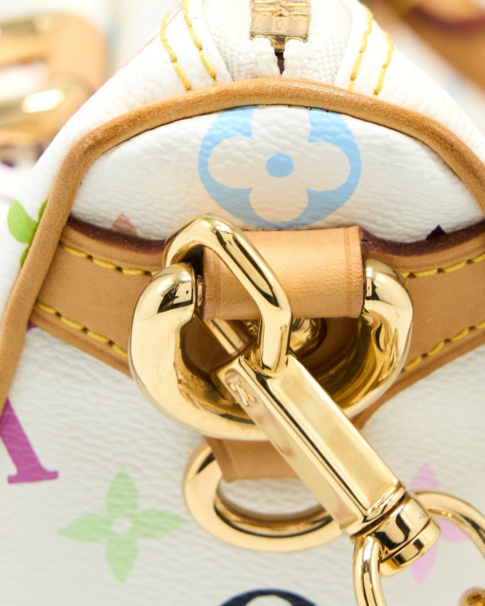 AAA Replica Louis Vuitton LV RITA BAG WHITE MONOGRAM MULTICOLOUR CANVAS GHW