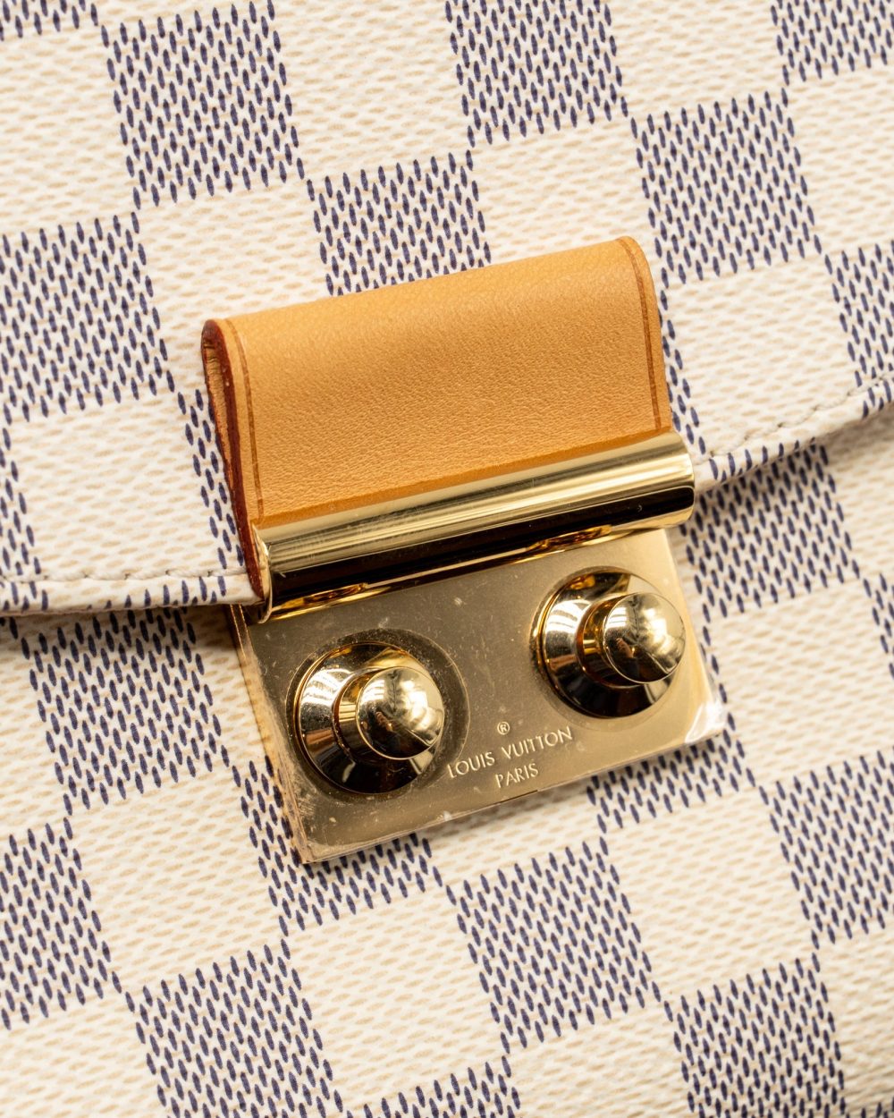 AAA Replica Louis Vuitton LV CROISETTE DAMIER AZUR CANVAS GHW
