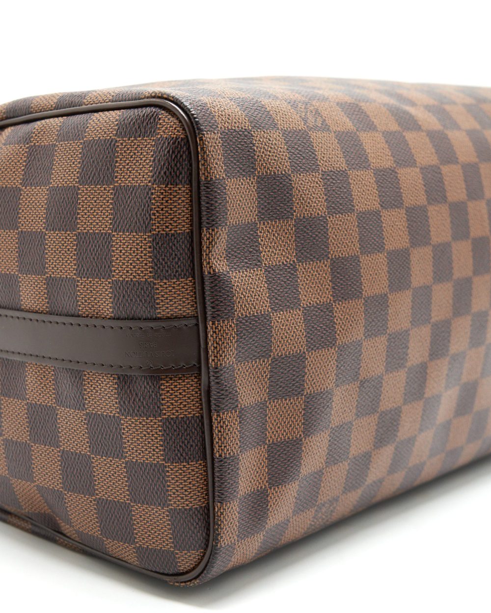 AAA Replica Louis Vuitton LV SPEEDY 30 DAMIER EBENE CANVAS HANDBAG BROWN