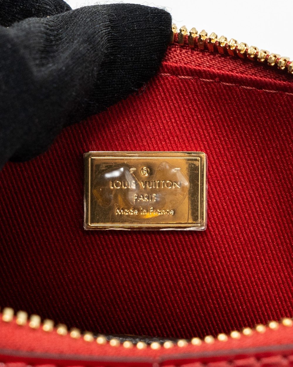 AAA Replica Louis Vuitton LV ALMA BB LIMITED EDITION VERNI MIROIR PATENT RED/MONOGRAM CANVAS GHW