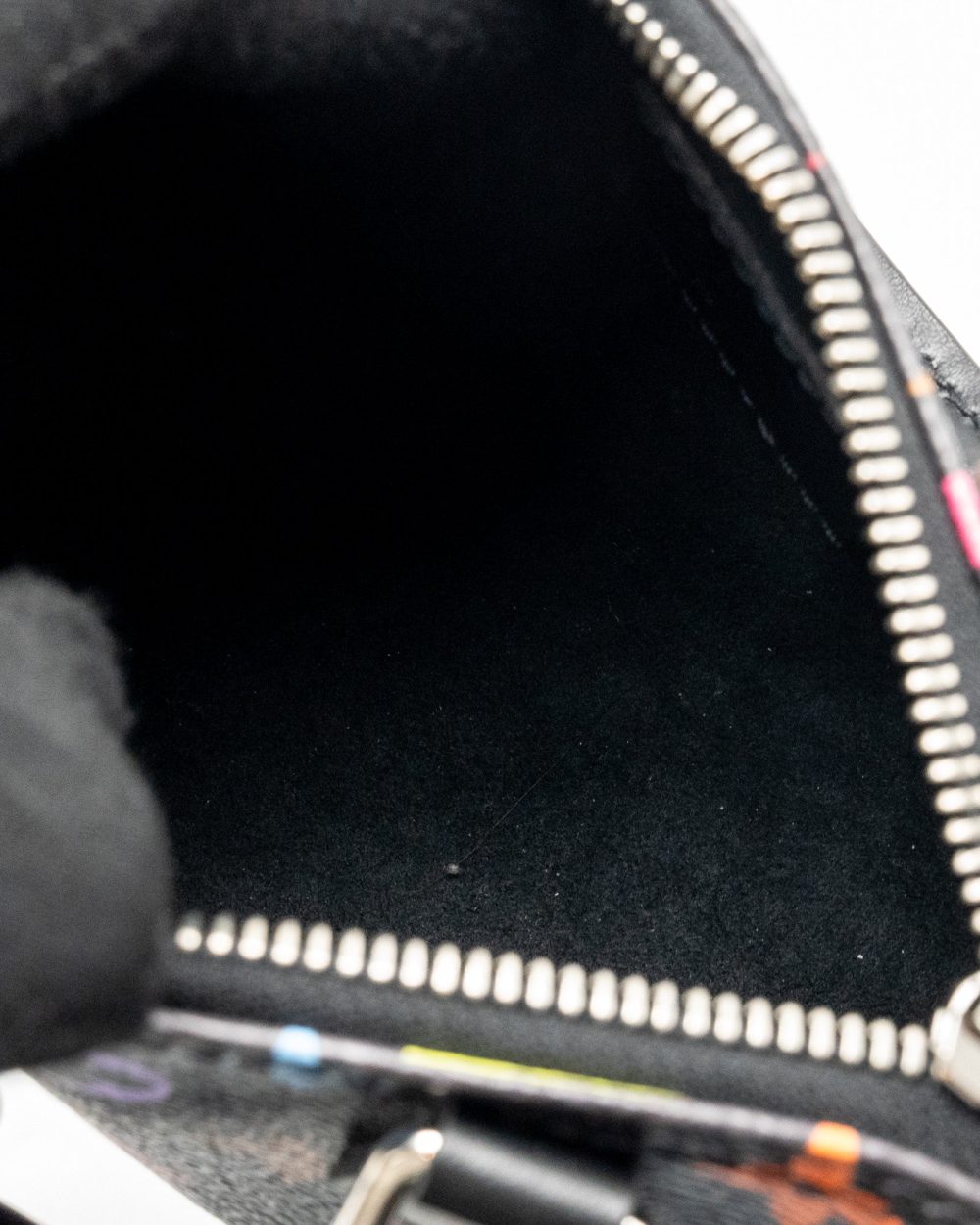 AAA Replica Louis Vuitton LV X TAKASHI MURAKAMI NANO SPEEDY MULTICOLOURED MONOGRAM CANVAS BLACK SHW