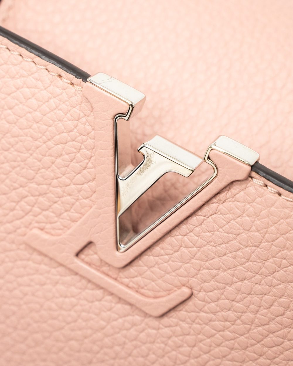 AAA Replica Louis Vuitton LV CAPUCINES BB TAURILLON CALFSKIN LIGHT PINK SHW