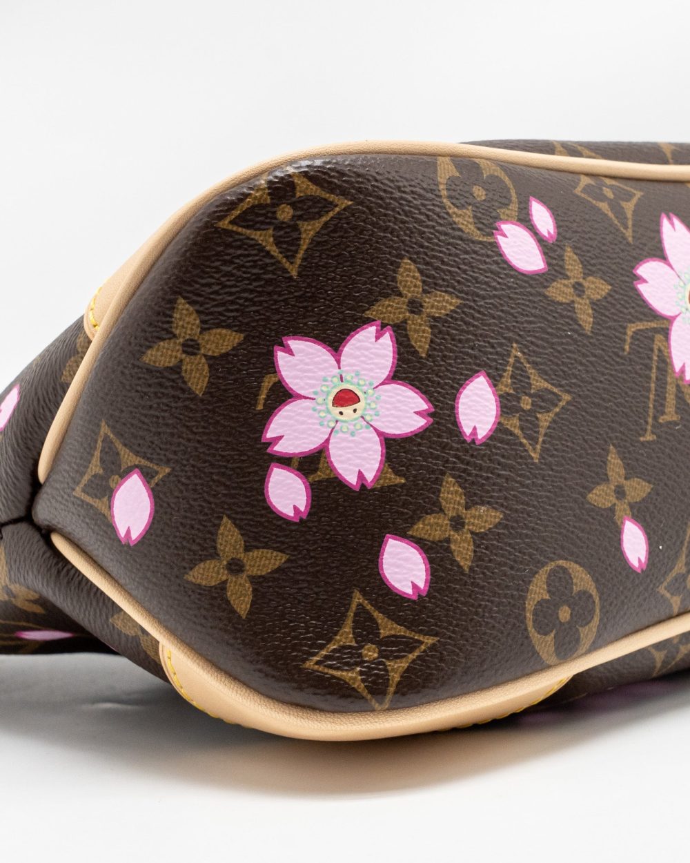 AAA Replica Louis Vuitton LV X TAKASHI MURAKAMI BOULOGNE PM CHERRY BLOSSOM MONOGRAM CANVAS GHW
