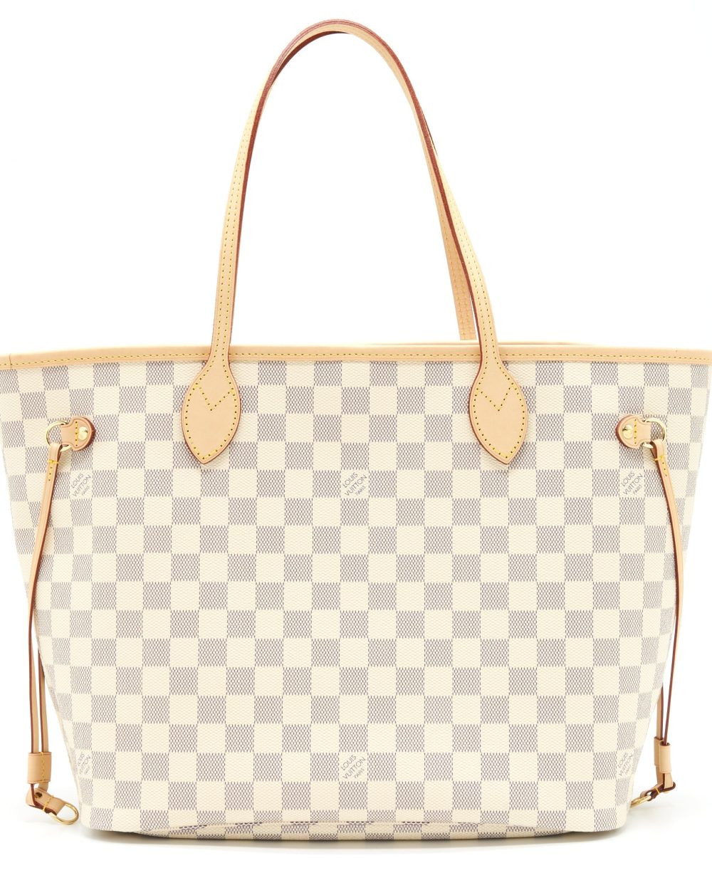 AAA Replica Louis Vuitton LV NEVERFULL MM DAMIER AZUR CANVAS /ROSE BALLERINE (NO INNER POUCH)