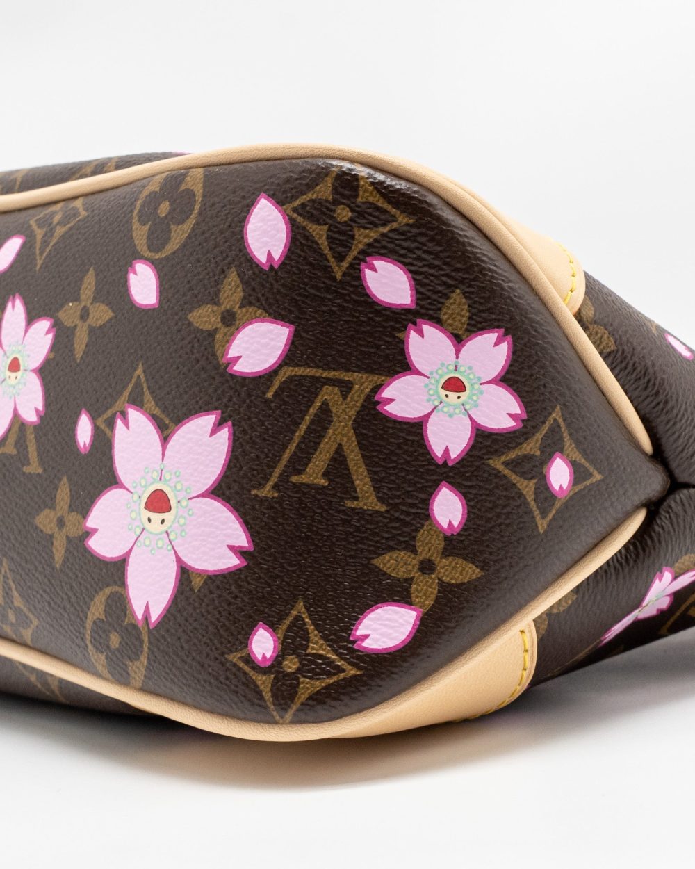 AAA Replica Louis Vuitton LV X TAKASHI MURAKAMI BOULOGNE PM CHERRY BLOSSOM MONOGRAM CANVAS GHW