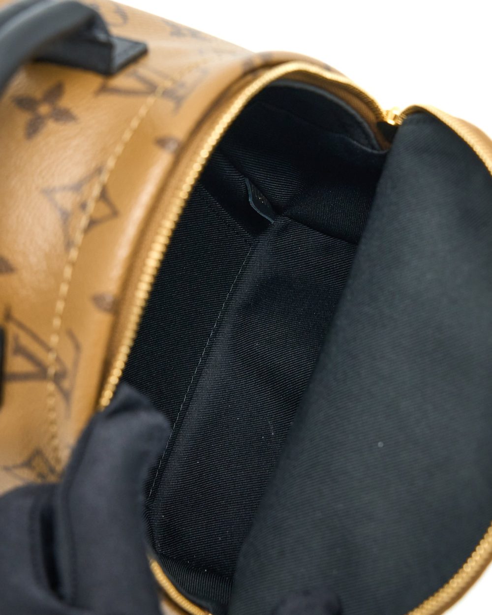 AAA Replica Louis Vuitton LV PALM SPRINGS MINI BACKPACK MONOGRAM REVERSE CANVAS GHW