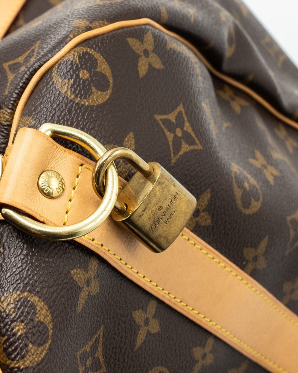 AAA Replica Louis Vuitton LV KEEPALL BANDOULIRE 50 MONOGRAM CANVAS GHW