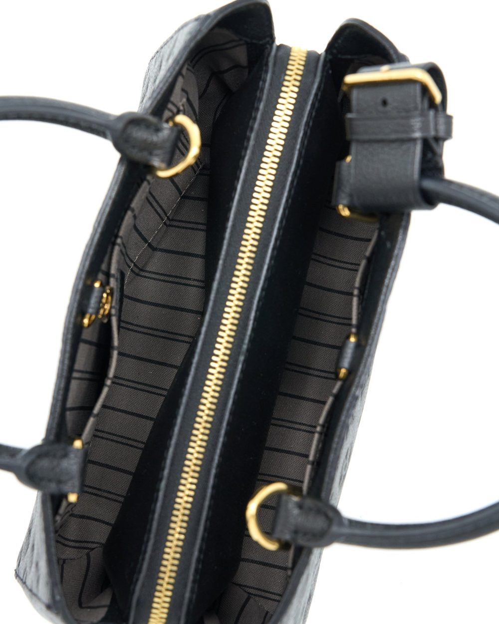 AAA Replica Louis Vuitton LV MONTAIGNE BB MONOGRAM EMPRENITE BLACK GHW