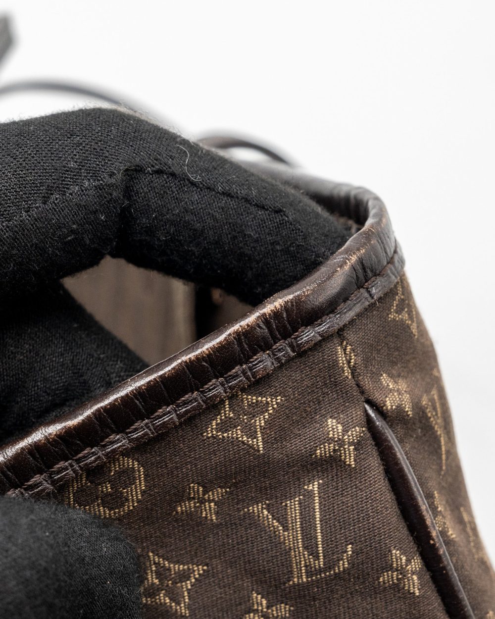 AAA Replica Louis Vuitton LV VINTAGE NEVERFULL MM FABRIC DARK BROWN GHW