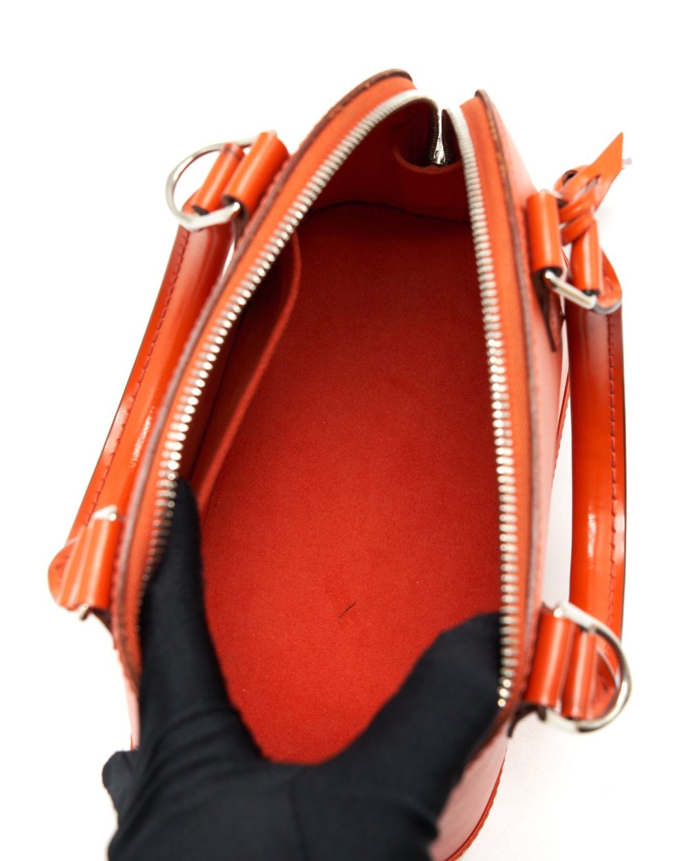 AAA Replica Louis Vuitton LV ALMA BB EPI ORANGE SHW