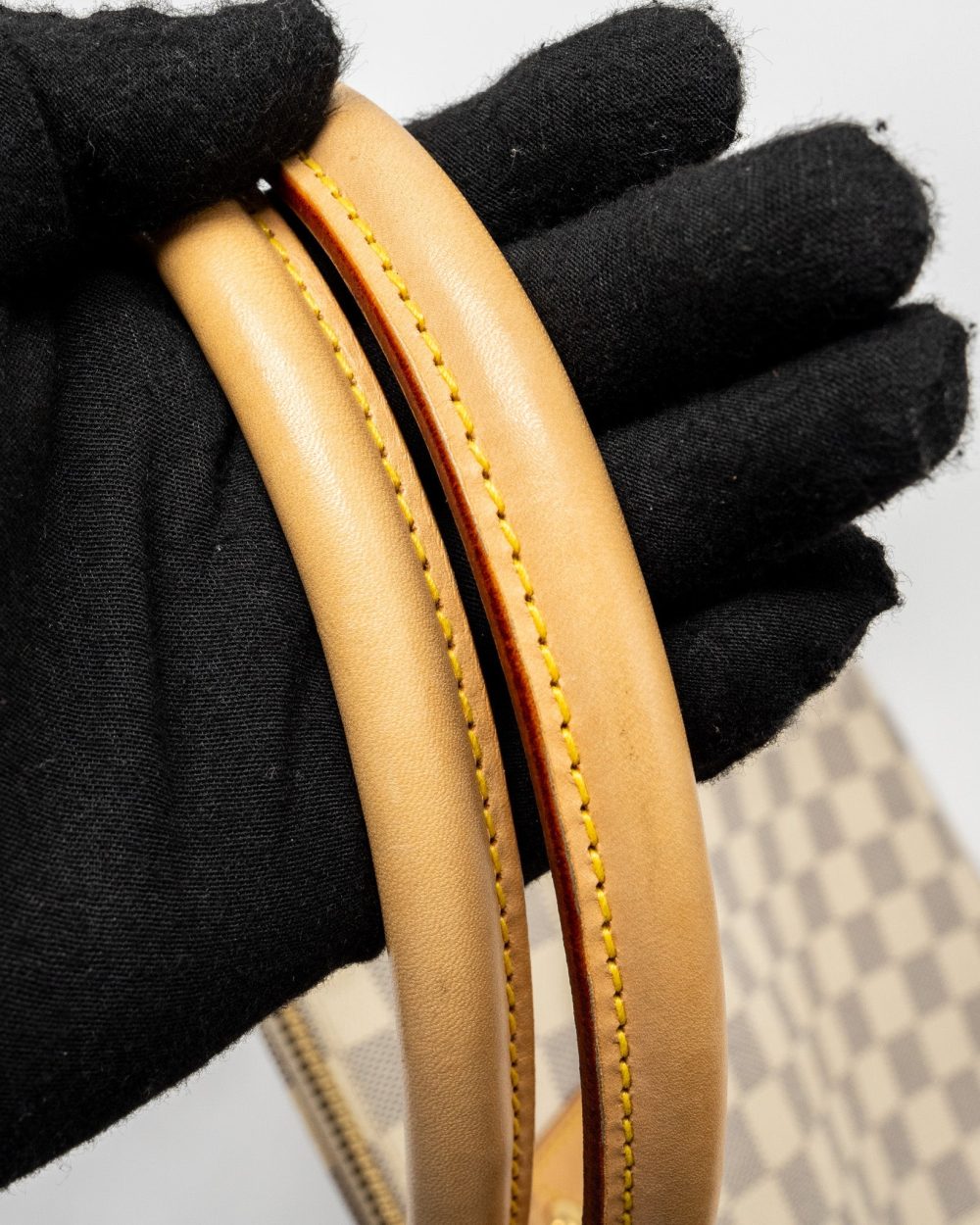 AAA Replica Louis Vuitton LV SALEYA MM DAMIER AZUR CANVAS GHW