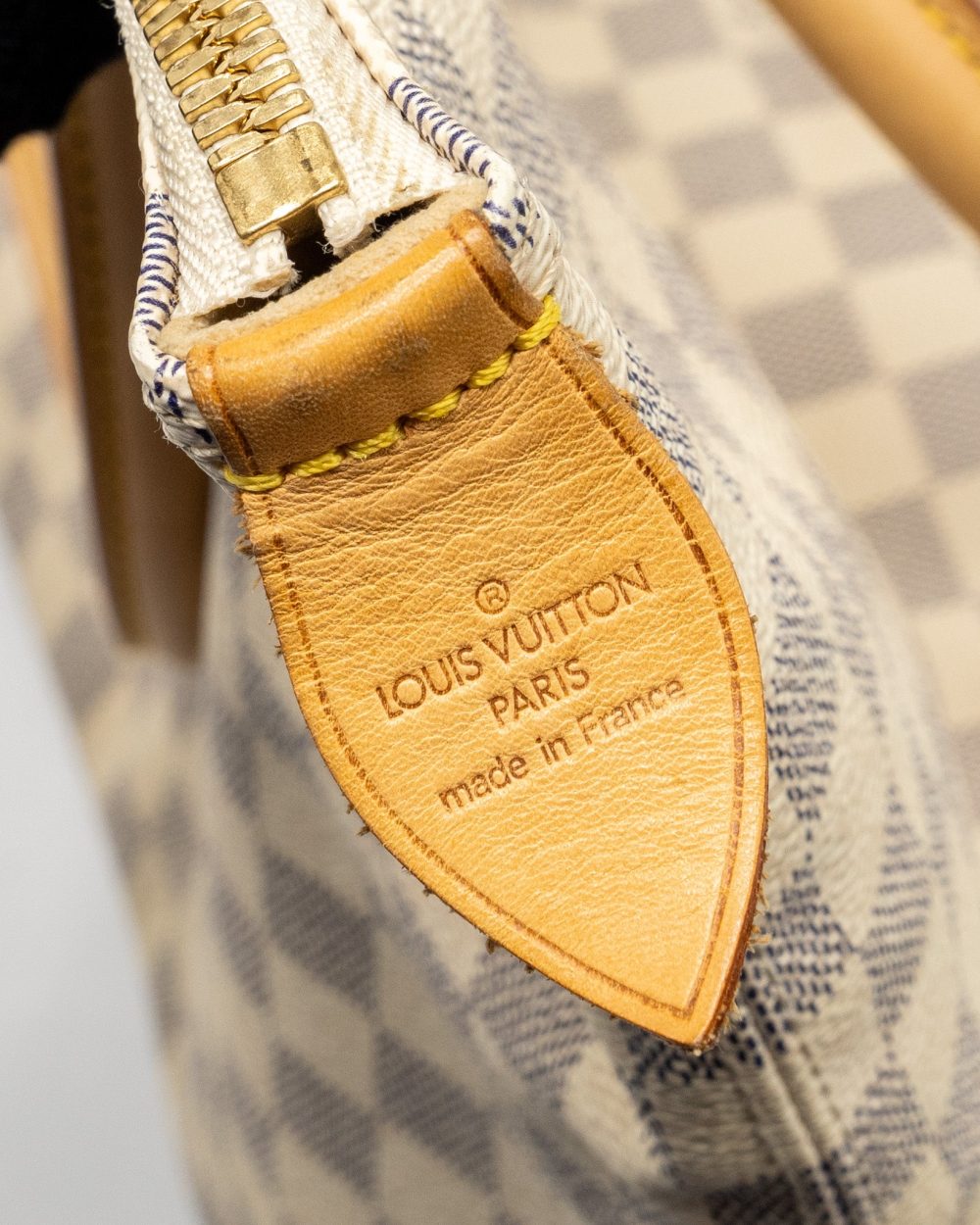 AAA Replica Louis Vuitton LV SALEYA MM DAMIER AZUR CANVAS GHW