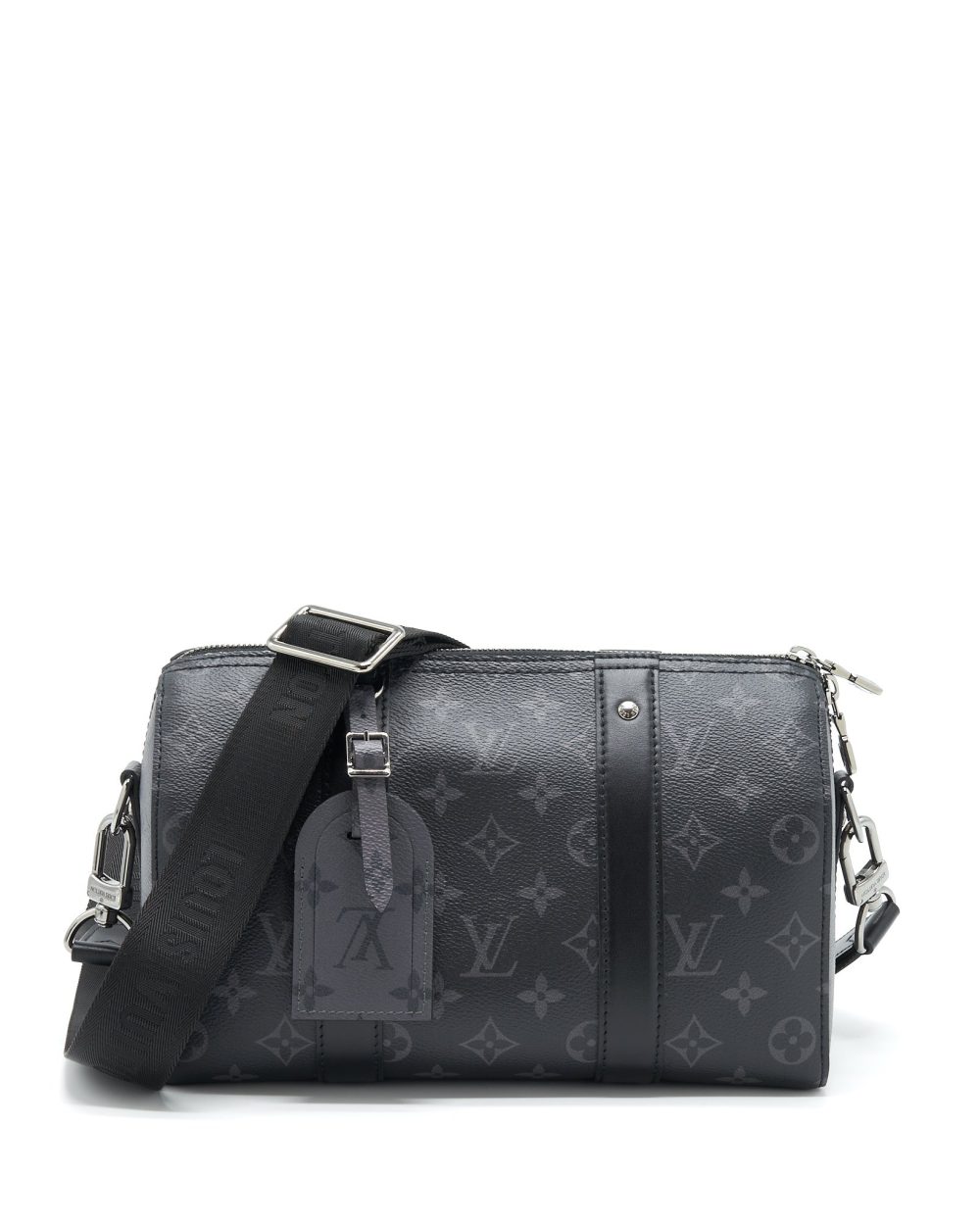 AAA Replica Louis Vuitton LV CITY KEEEPALL 27CM MONOGRAM ECLIPSE AND MONOGRAM ECLIPSE REVERSE