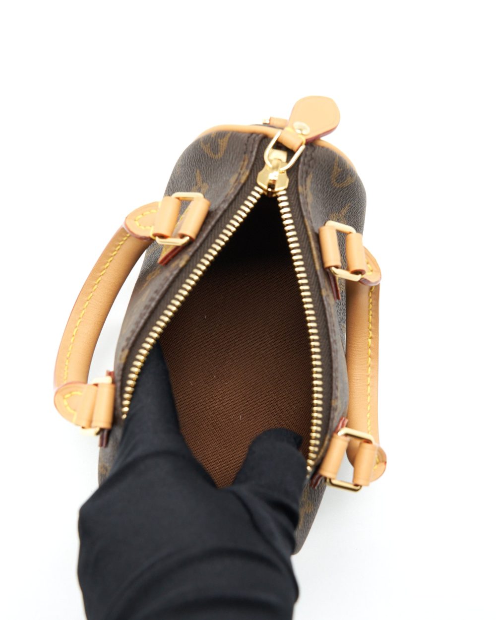 AAA Replica Louis Vuitton LV NANO SPEEDY NEW VERSION MONOGRAM CANVAS GHW