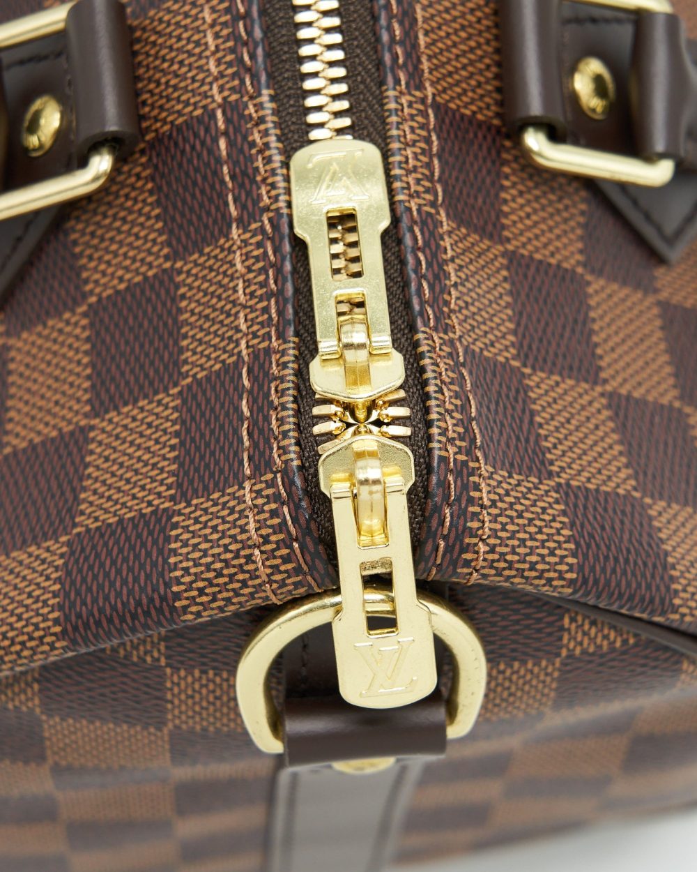 AAA Replica Louis Vuitton LV SPEEDY BANDOULIERE 25 DAMIER EBENE CANVAS GHW