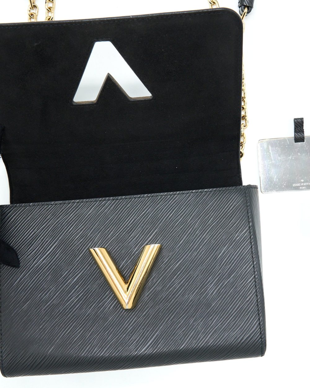 AAA Replica Louis Vuitton LV TWIST MM EPI BLACK GHW