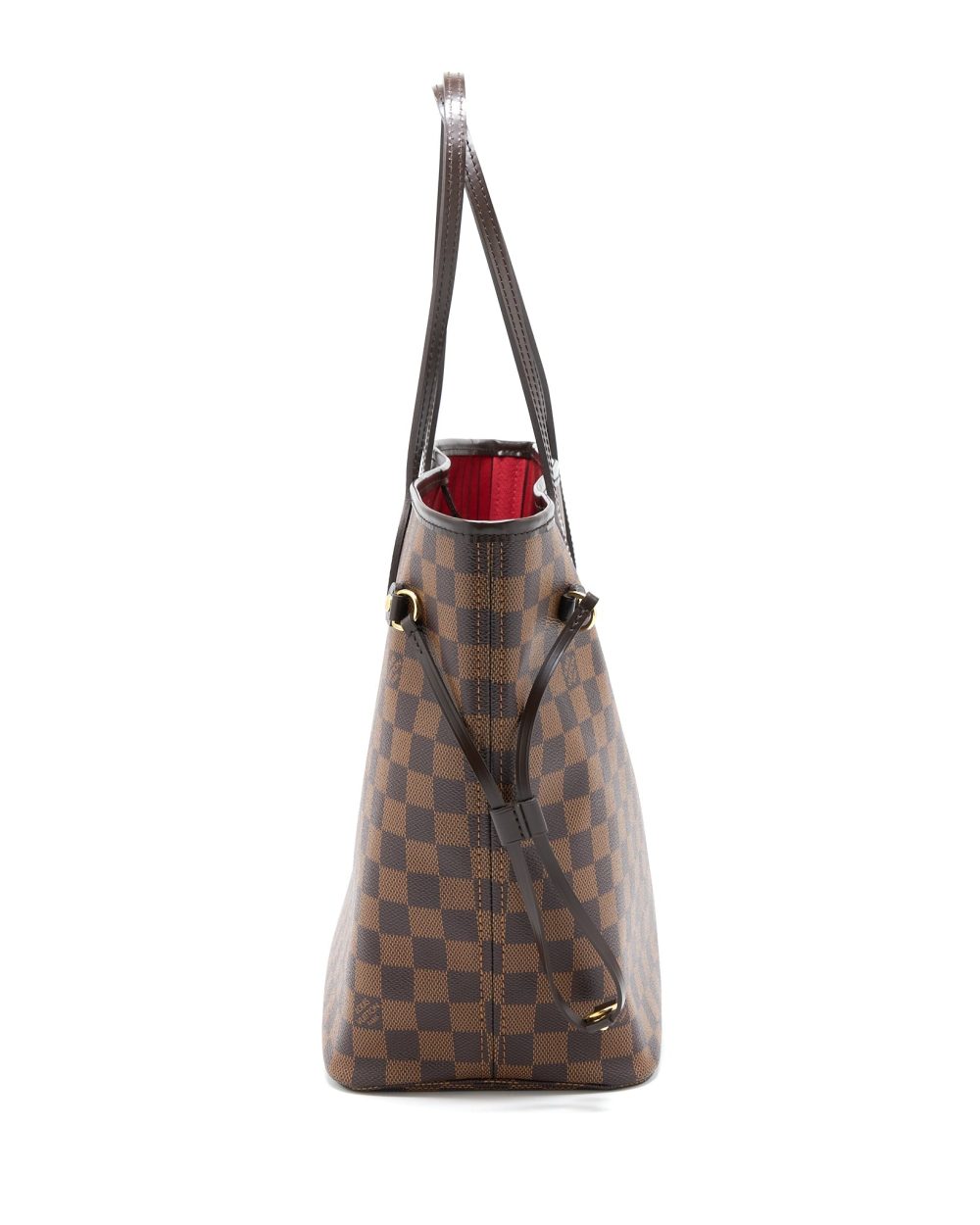AAA Replica Louis Vuitton LV NEVERFULL MM DAMIER EBENE CANVAS GHW