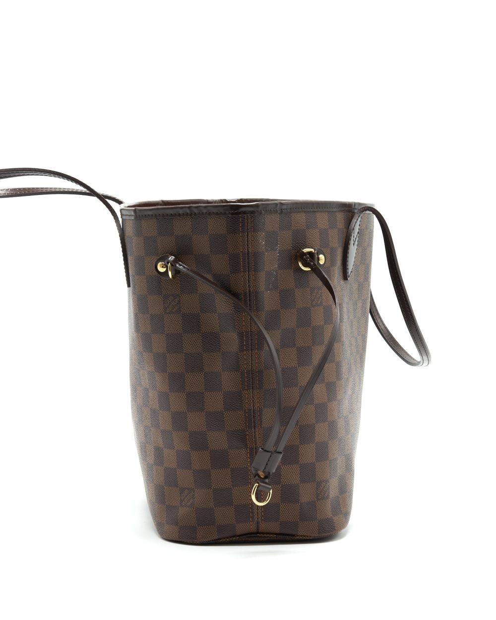 AAA Replica Louis Vuitton LV NEVERFULL MM DAMIER EBENE CANVAS WITHOUT INSIDE POUCH