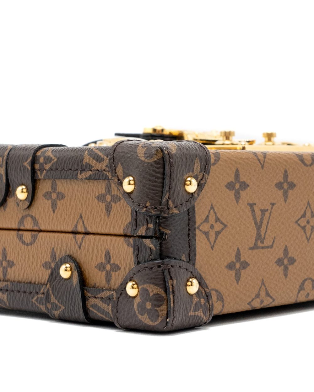 AAA Replica Louis Vuitton LV PETITE MALLE MONOGRAM REVERSE CANVAS GHW